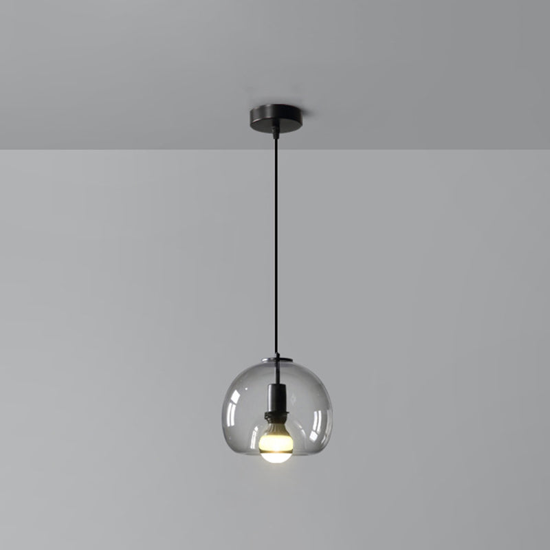 Alice - Black Mini Glass Globe Pendant Light
