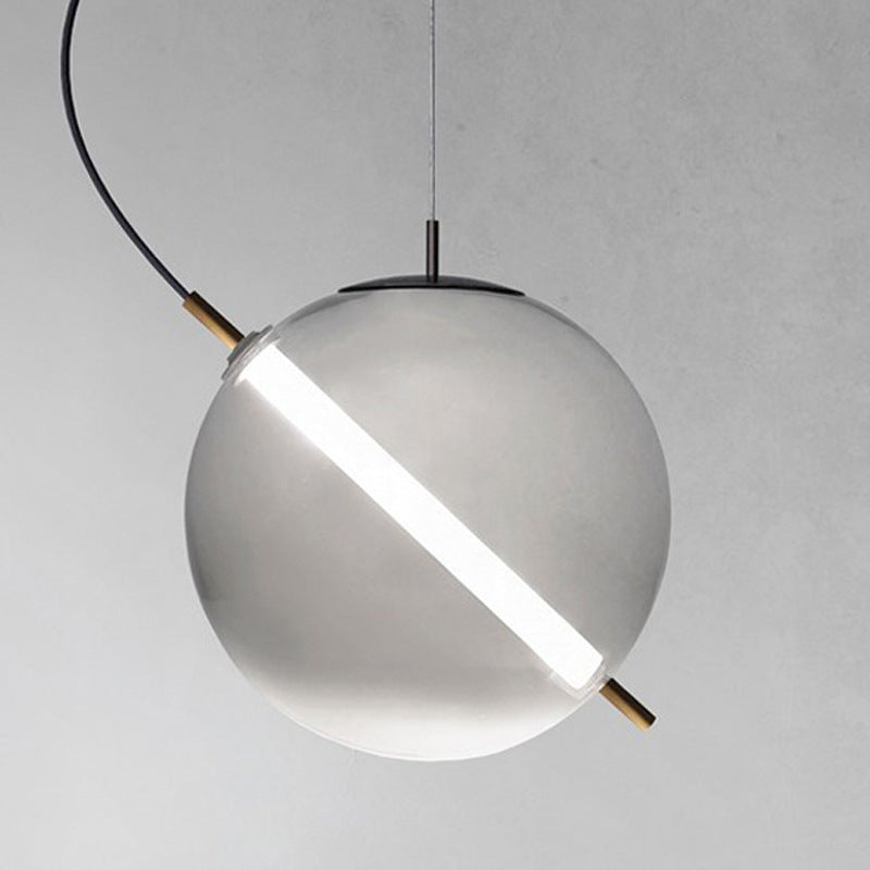 Modern Glass Pendant Light with LED for Stylish Kitchens