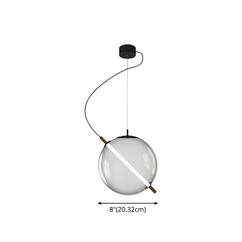 Modern Glass Globe Led Pendant Light For Stylish Kitchens