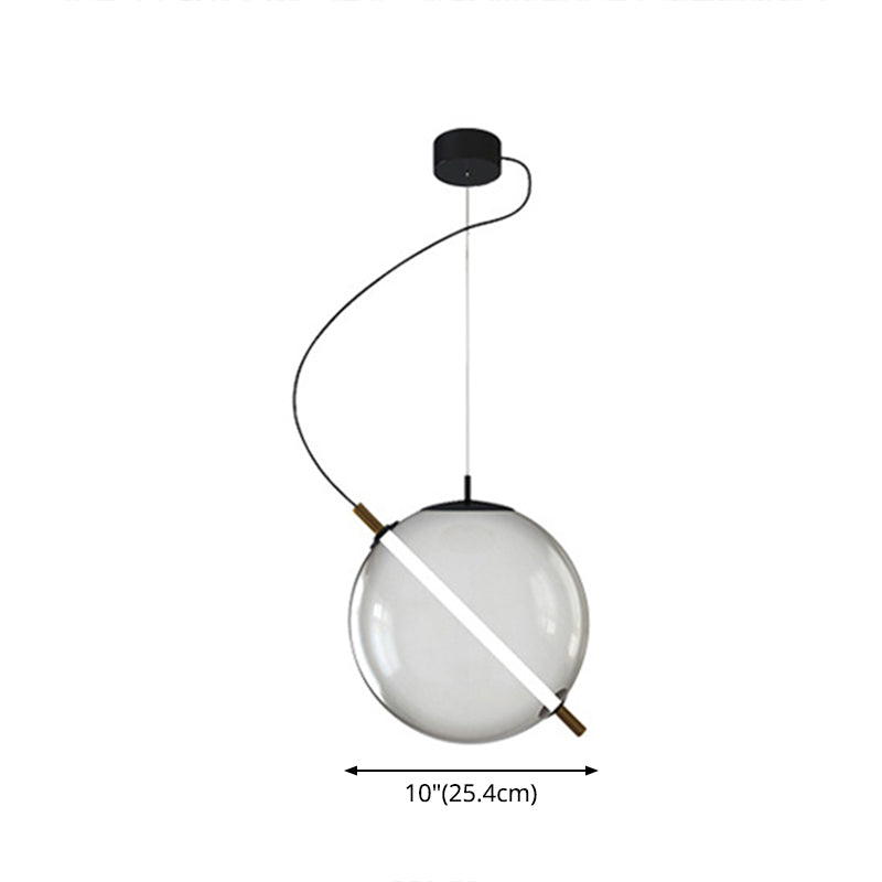 Modern Glass Pendant Light with LED for Stylish Kitchens