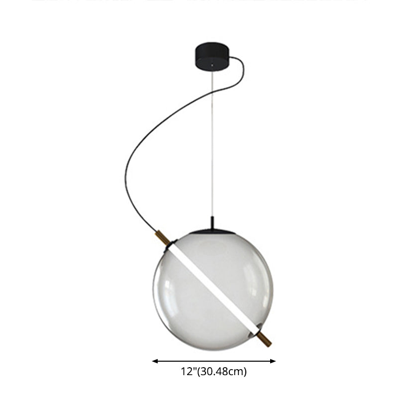 Modern Glass Pendant Light with LED for Stylish Kitchens