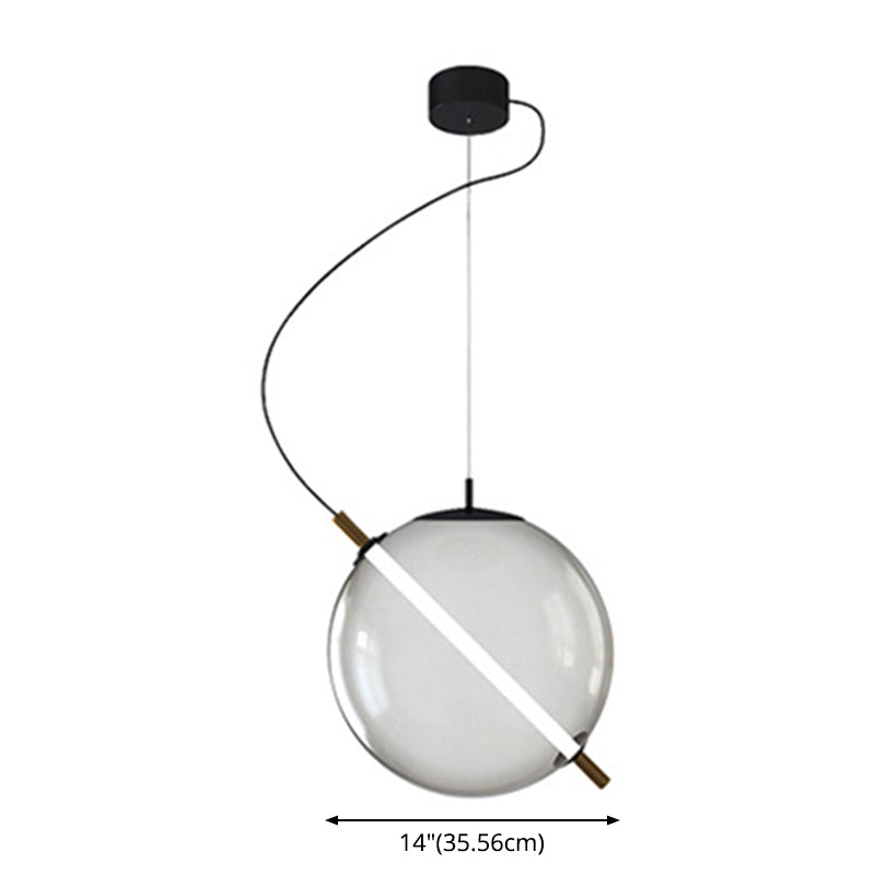 Modern Glass Pendant Light with LED for Stylish Kitchens