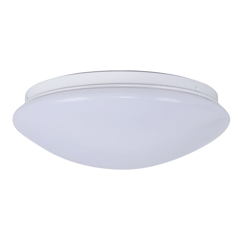 Dome Flush Mount Ceiling Light - Simplicity Acrylic LED Lighting, White