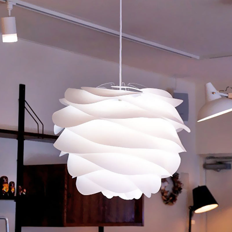 Modern Art Deco Pendant Light With Acrylic Pinecone Shade