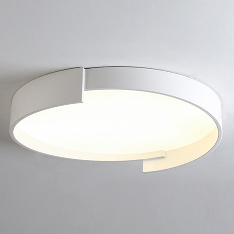 LED Macaroon Style Flush Mount Ceiling Light with Frosted Acrylic Lampshade - Nordic Bedroom Lamp