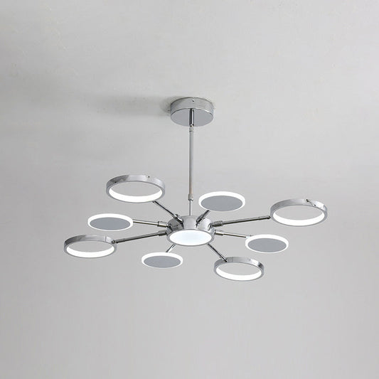 Elena - Modernist Metal Pendant Chandelier for Living Room