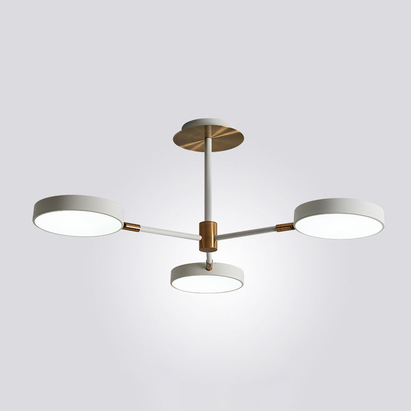 Carlotta - Round Round Ceiling Chandelier Ultra-Contemporary Metal Hanging Ceiling Lights for Living Room