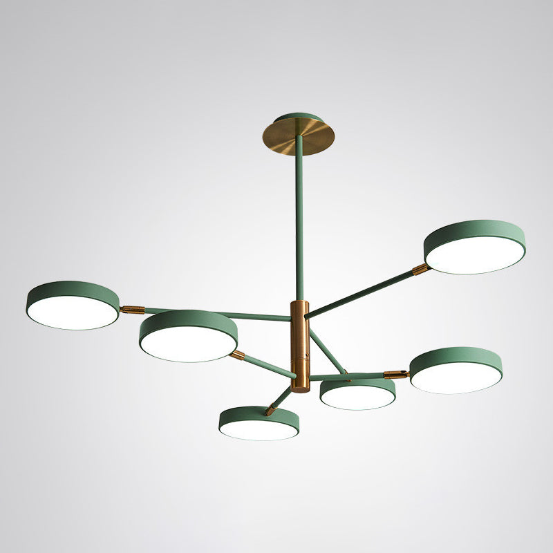 Carlotta - Round Ceiling Chandelier Ultra-Contemporary Metal Hanging Lights For Living Room