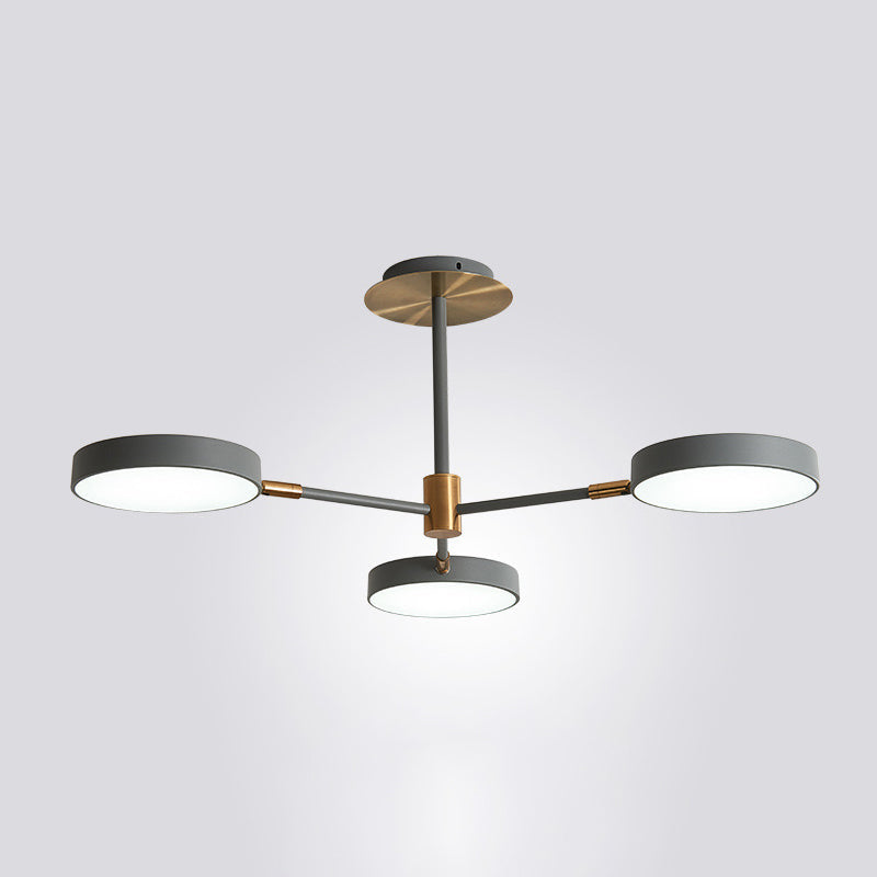 Carlotta - Round Round Ceiling Chandelier Ultra-Contemporary Metal Hanging Ceiling Lights for Living Room