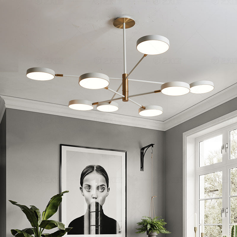 Carlotta - Round Round Ceiling Chandelier Ultra-Contemporary Metal Hanging Ceiling Lights for Living Room