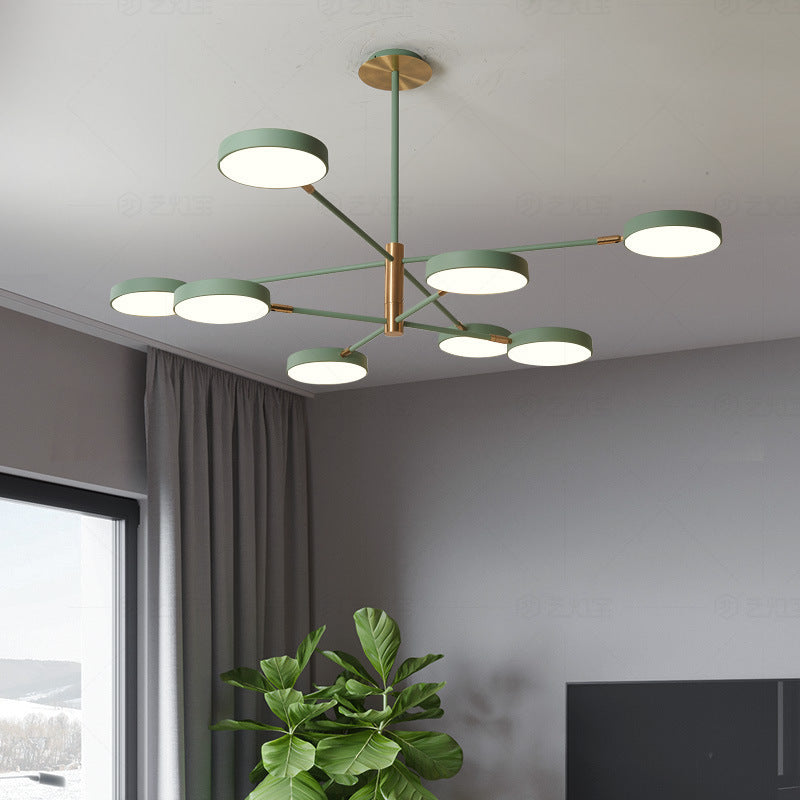 Carlotta - Round Round Ceiling Chandelier Ultra-Contemporary Metal Hanging Ceiling Lights for Living Room