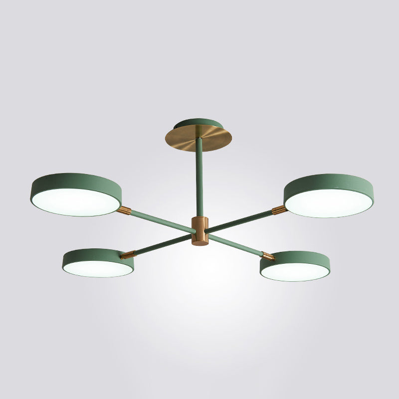 Carlotta - Round Round Ceiling Chandelier Ultra-Contemporary Metal Hanging Ceiling Lights for Living Room