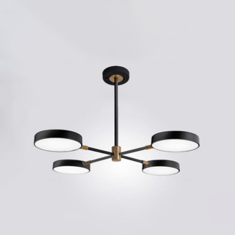 Carlotta - Round Ceiling Chandelier Ultra-Contemporary Metal Hanging Lights For Living Room 4 /