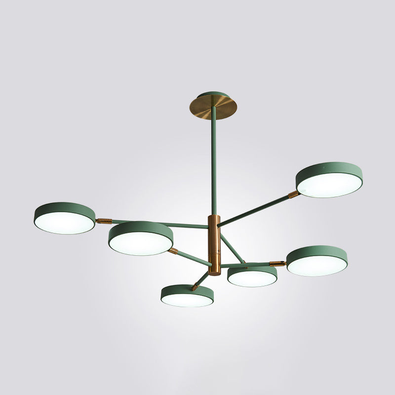 Carlotta - Round Round Ceiling Chandelier Ultra-Contemporary Metal Hanging Ceiling Lights for Living Room