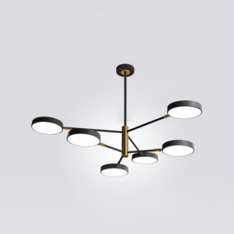 Carlotta - Round Ceiling Chandelier Ultra-Contemporary Metal Hanging Lights For Living Room 6 /