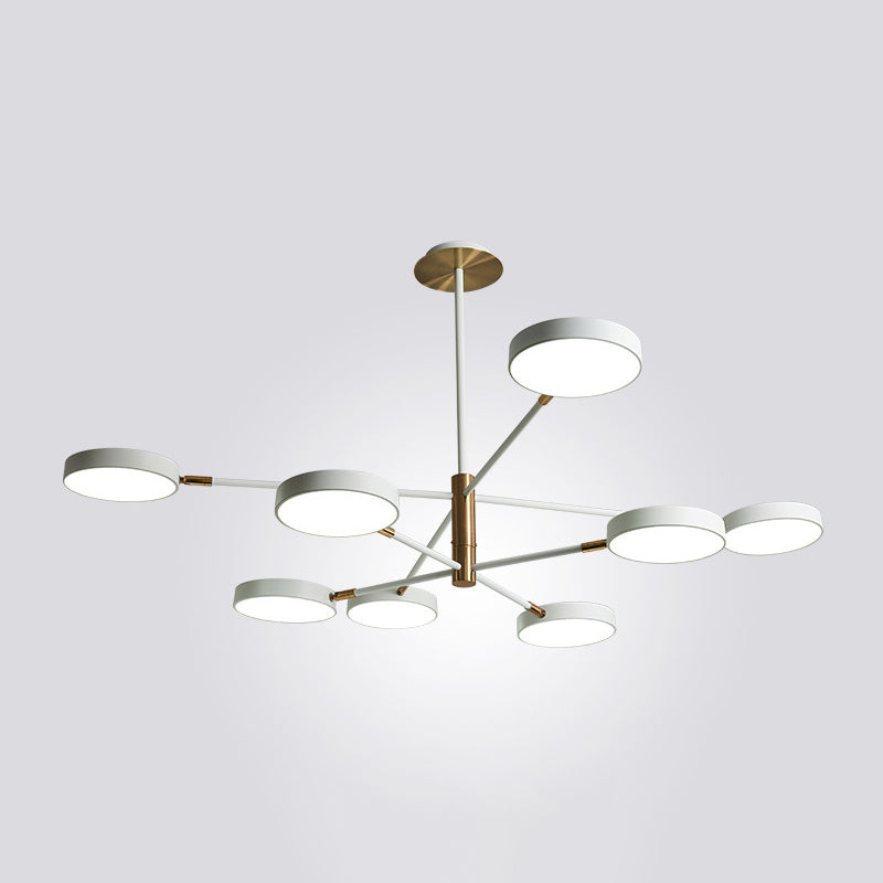 Carlotta - Round Round Ceiling Chandelier Ultra-Contemporary Metal Hanging Ceiling Lights for Living Room