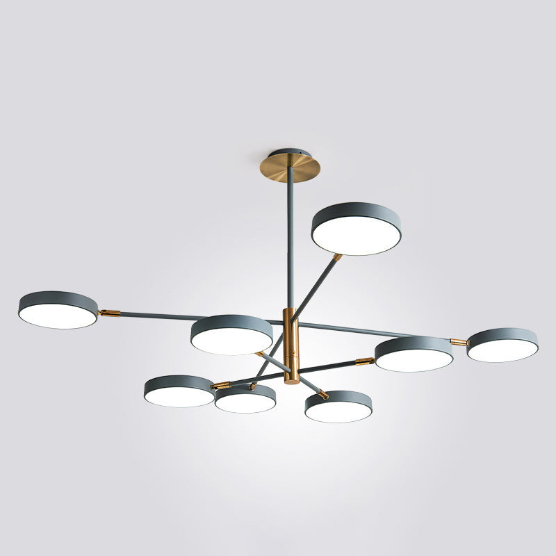 Carlotta - Round Round Ceiling Chandelier Ultra-Contemporary Metal Hanging Ceiling Lights for Living Room