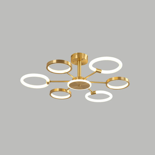 Contemporary Radial Chandelier Pendant Lighting for Living Room