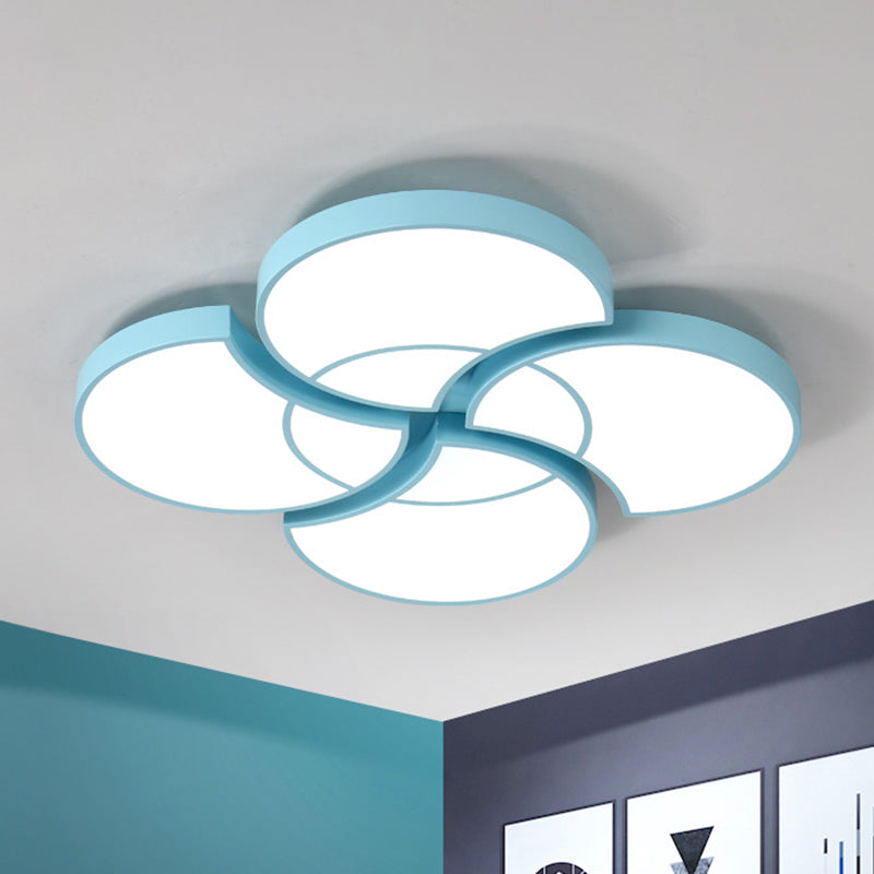 Blossom Girls Bedroom Ceiling Lamp - 4-Head LED Acrylic Mount Light