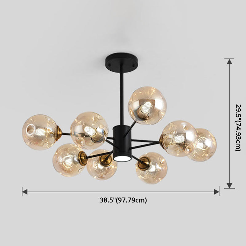 Modern Glass Bubble Chandelier Pendant Lights for Bedrooms
