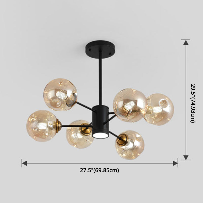 Modern Glass Bubble Chandelier Pendant Lights for Bedrooms