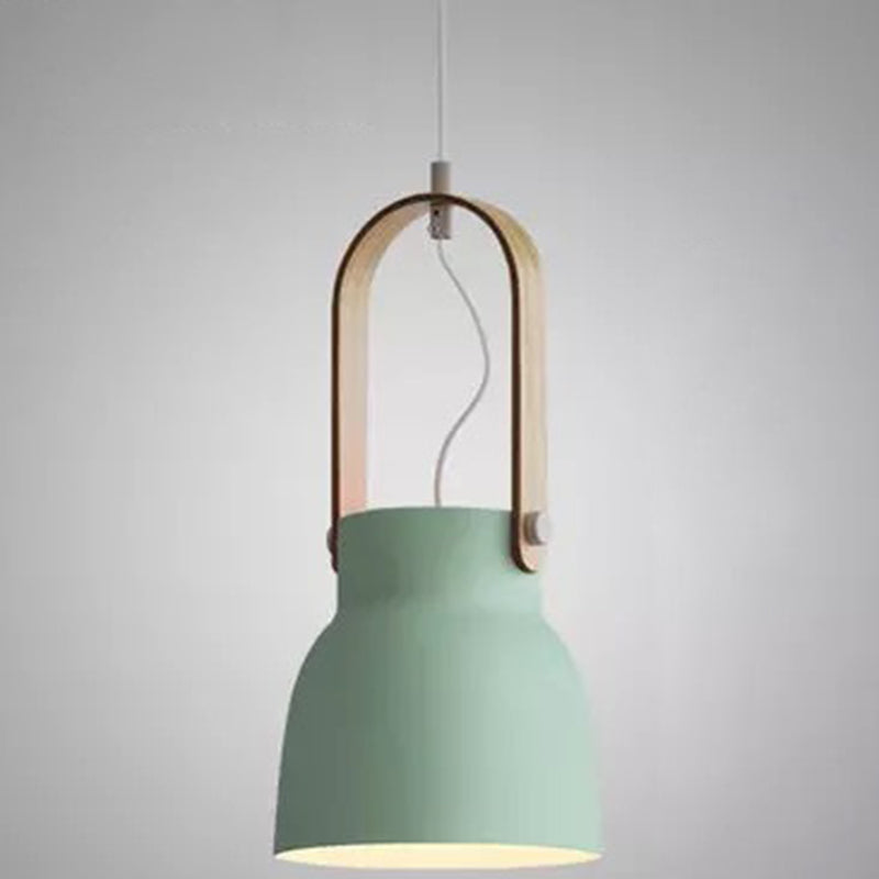 Nordic Modern Metal Pendant Lamp - 1-Light Upside Down Trifle Style for Restaurants