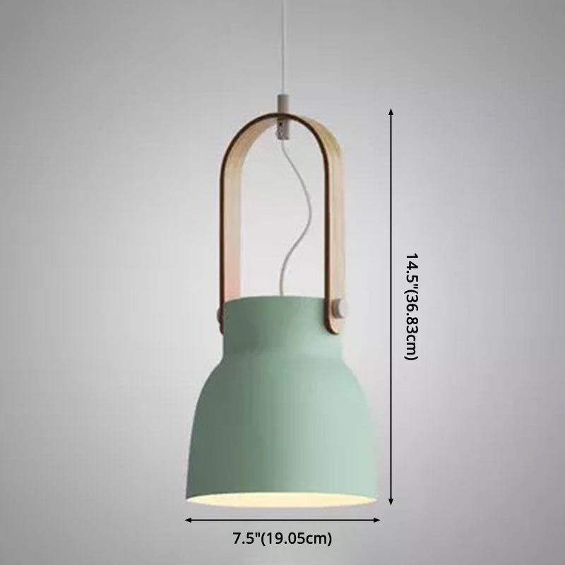 Nordic Style 1-Light Pendant Lamp - Upside Down Trifle Design For Modern Metal Restaurants