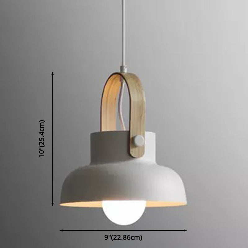 Nordic Style 1-Light Pendant Lamp - Upside Down Trifle Design For Modern Metal Restaurants