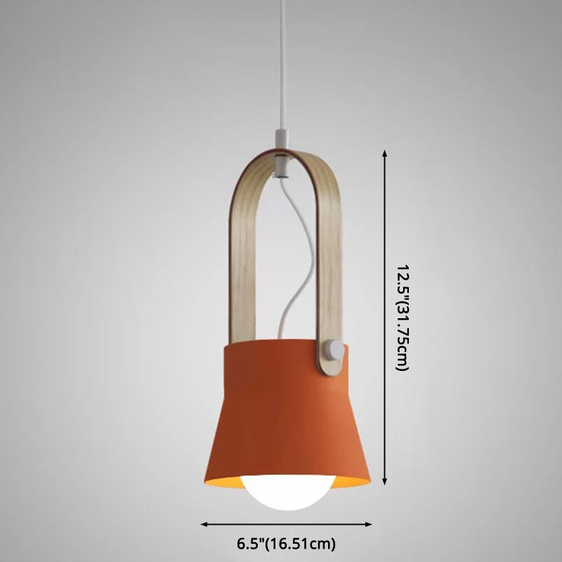 Nordic Style 1-Light Pendant Lamp - Upside Down Trifle Design For Modern Metal Restaurants