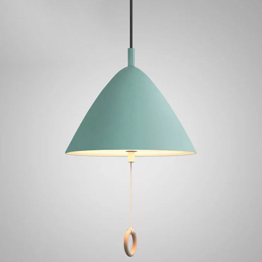 Modern Macarons Tapered Pendant Light with Metal Finish - 1-Light Pendant Lighting