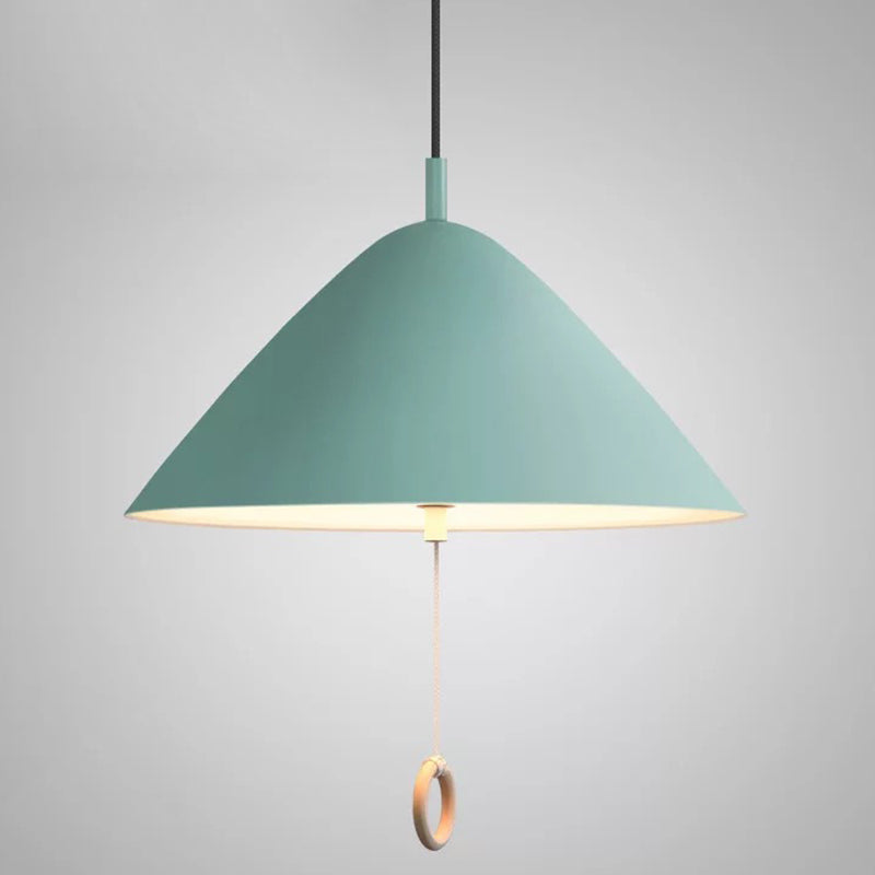 Modern Macarons Tapered Pendant Light with Metal Finish - 1-Light Pendant Lighting