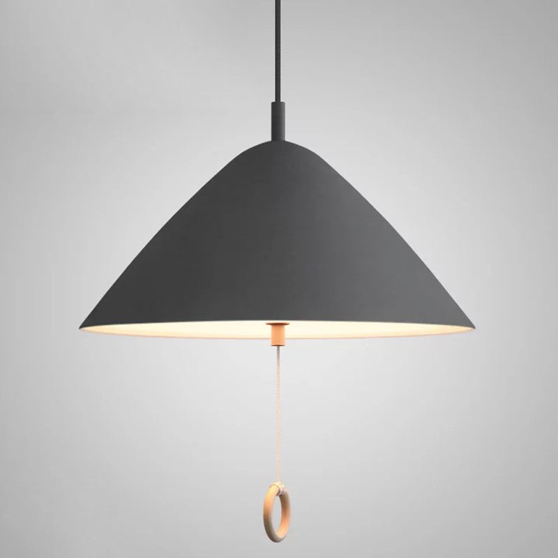 Modern Macarons Tapered Pendant Light with Metal Finish - 1-Light Pendant Lighting