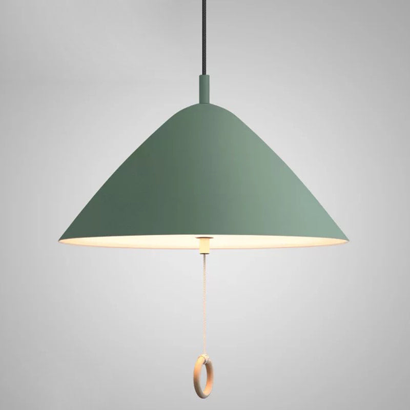 Modern Macarons Tapered Pendant Light with Metal Finish - 1-Light Pendant Lighting