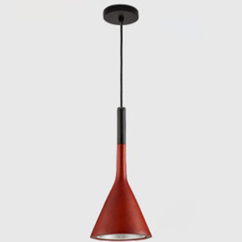 Nordic Modern Resin Tapered Hanging Light - Stylish 1-Light Restaurant Pendant Lamp