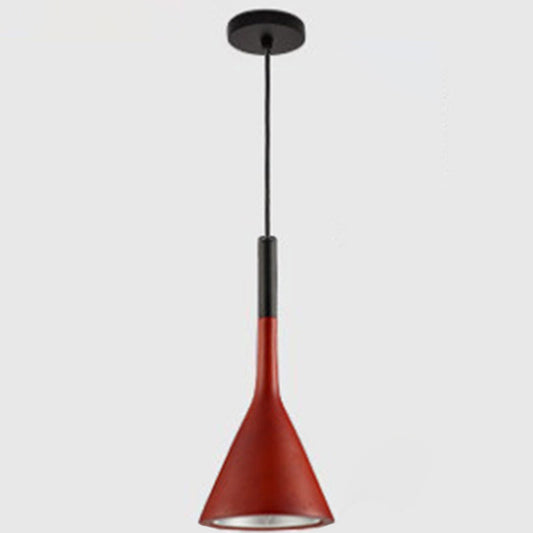 Nordic Modern Resin Tapered Hanging Light - Stylish 1-Light Restaurant Pendant Lamp