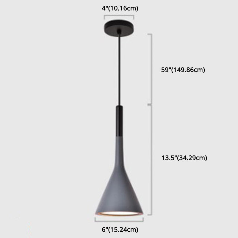 Nordic Modern Resin Tapered Hanging Light: Stylish 1-Light Pendant Lamp For Restaurants