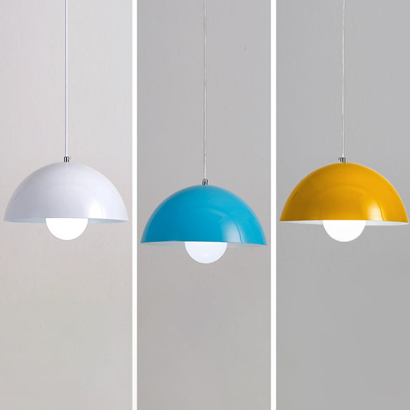 Dome Pendant Ceiling Light – Modern Metal Design with 1 Light – Ideal for Restaurant
