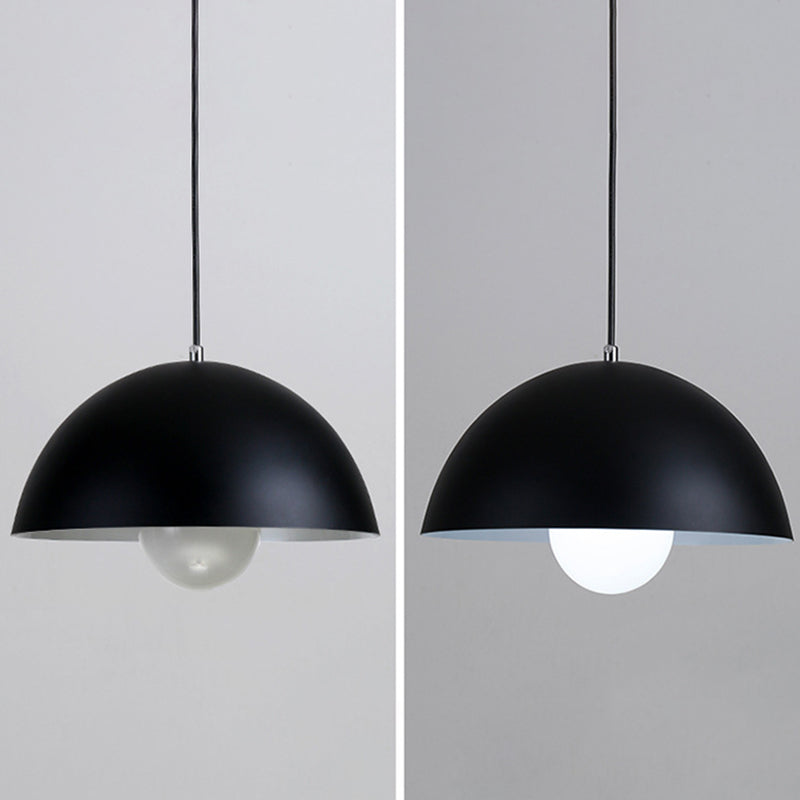 Dome Restaurant Pendant Light Modern Metal Design Hanging Ceiling With 1