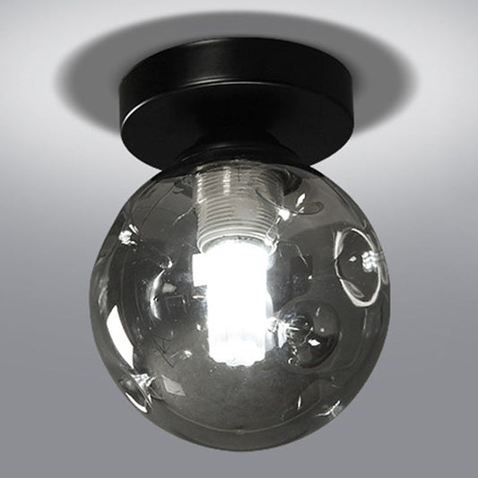 Modernist Glass Ceiling Flush Mount Light Fixture for Hallway