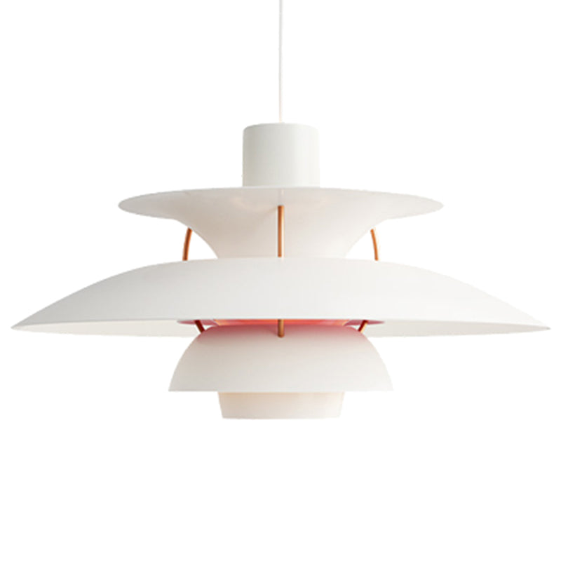 Lampe suspendue en métal en forme de soucoupe volante - Lampe suspendue de style nordique à 1 lumière pour restaurants