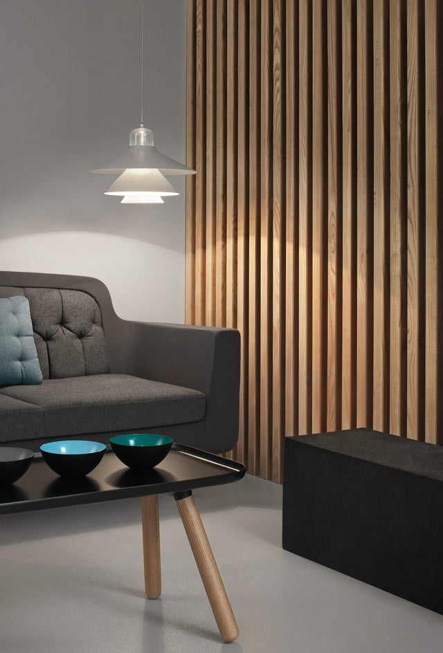Nordic Style Metal Pendant Lamp with Layered Concentric Tiers - Perfect for Bedroom Lighting