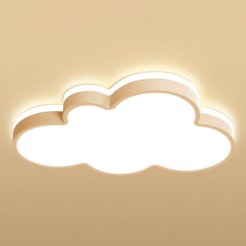 Cloud Flush Light Fixture - Minimalist Acrylic Flush Mount Ceiling Light (1 Light)
