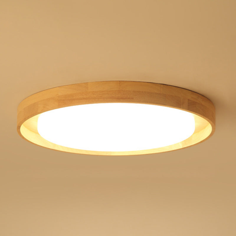 Modern Circle Semi Flush Mount Light Fixture - Stylish Acrylic Ceiling Light for Bedrooms