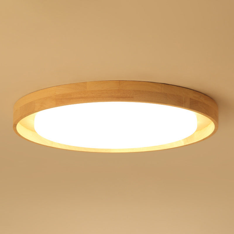 Modern Circle Semi Flush Mount Light Fixture - Stylish Acrylic Ceiling Light for Bedrooms