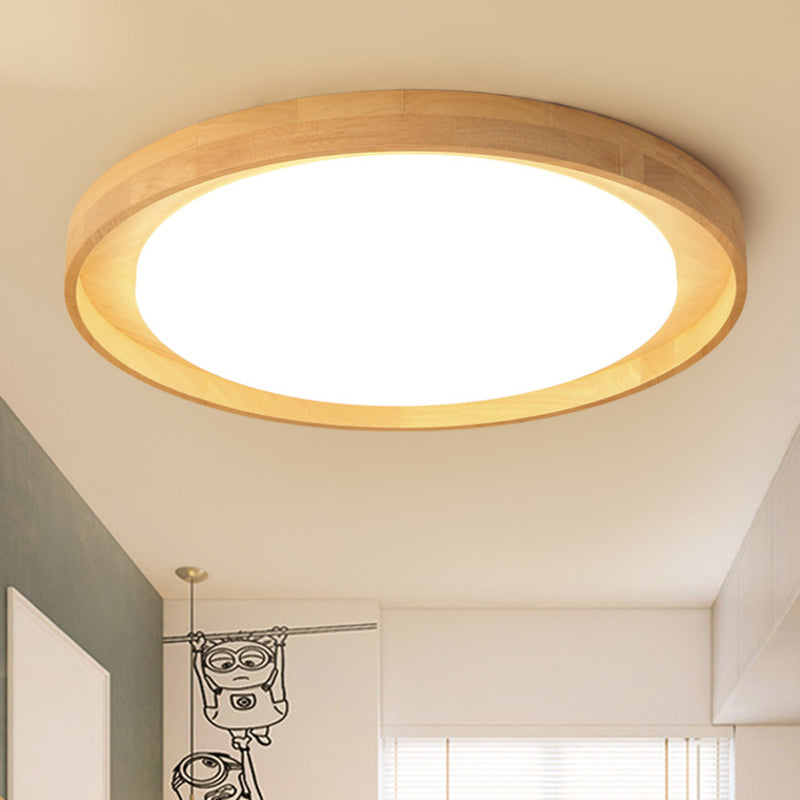 Modern Circle Semi Flush Mount Light Fixture - Stylish Acrylic Ceiling Light for Bedrooms