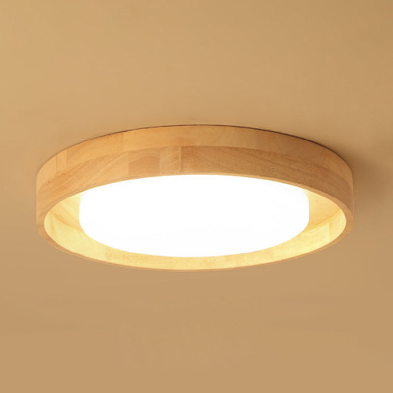 Modern Circle Semi Flush Mount Light Fixture - Stylish Acrylic Ceiling Light for Bedrooms