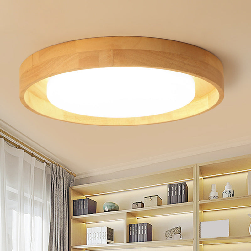 Modern Circle Semi Flush Mount Light Fixture - Stylish Acrylic Ceiling Light for Bedrooms