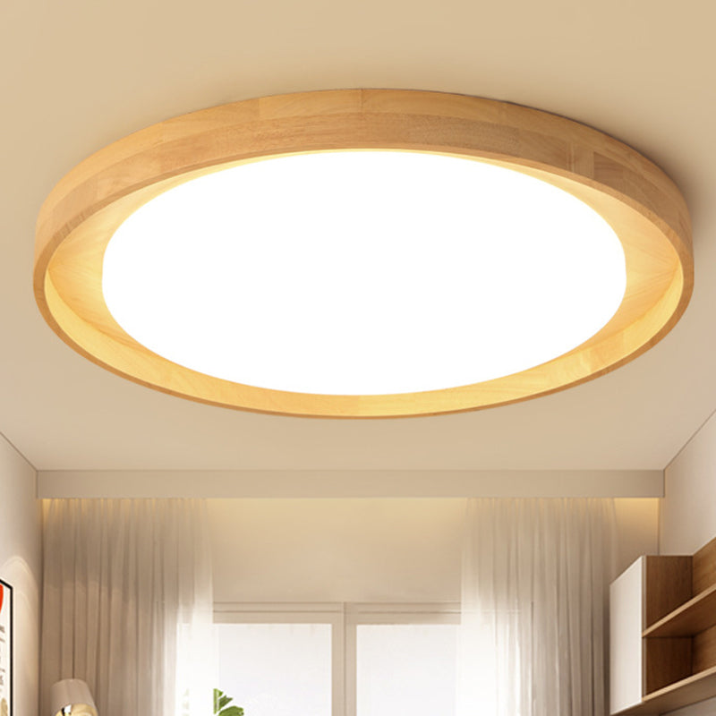 Modern Circle Semi Flush Mount Light Fixture - Stylish Acrylic Ceiling Light for Bedrooms