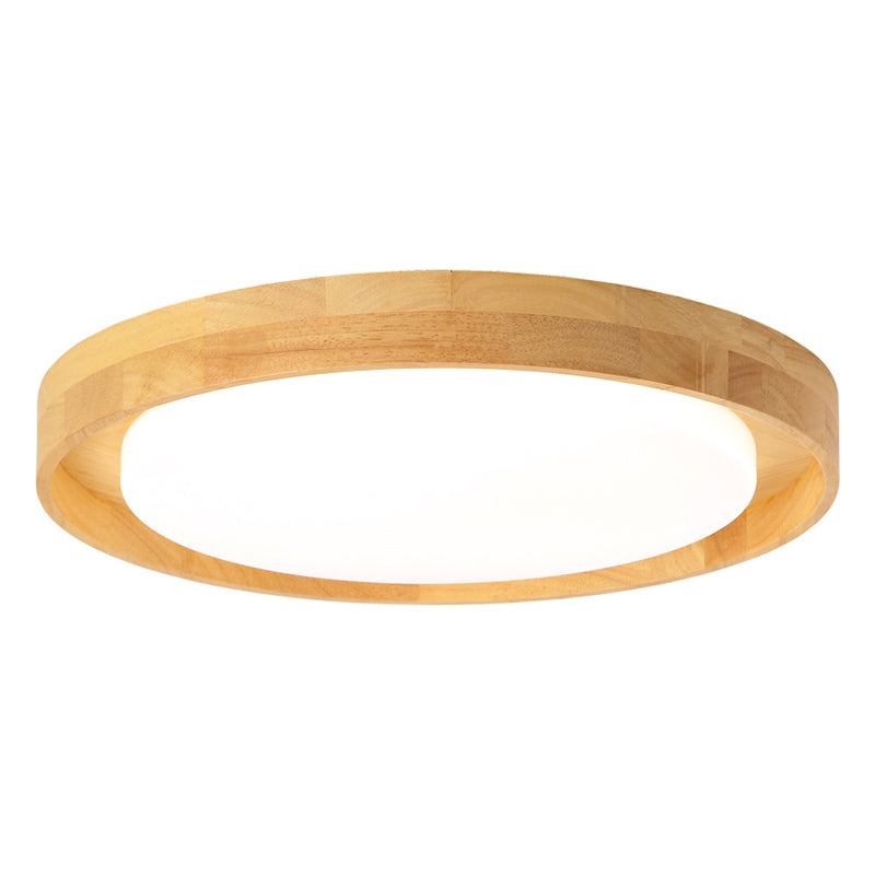 Modern Circle Semi Flush Mount Light Fixture - Stylish Acrylic Ceiling Light for Bedrooms