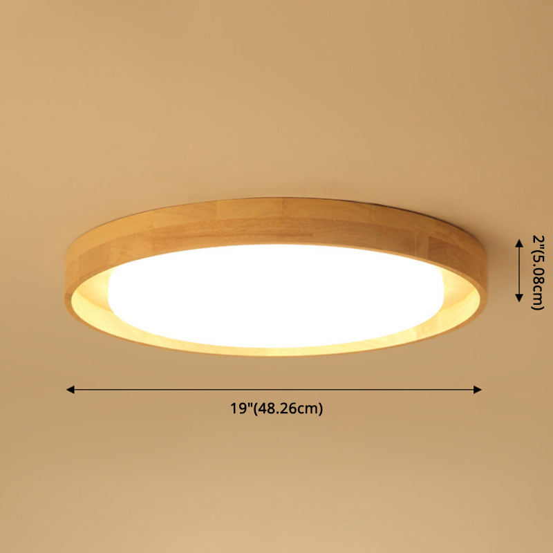 Modern Circle Semi Flush Mount Light Fixture - Stylish Acrylic Ceiling Light for Bedrooms